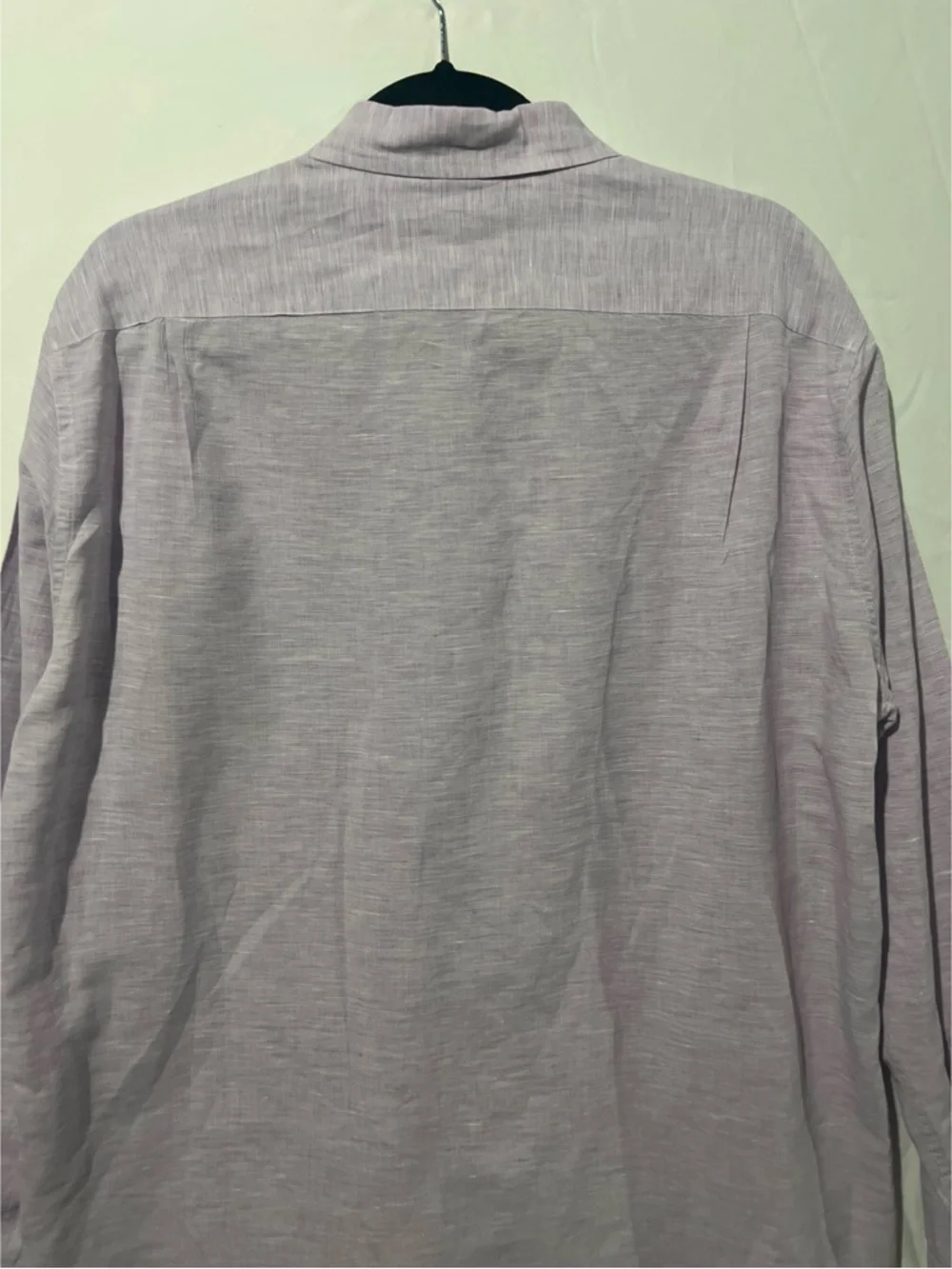 J.Crew Shirt Men’s XL Purple Lavender Linen Cotton Baird McNutt Slim Fit